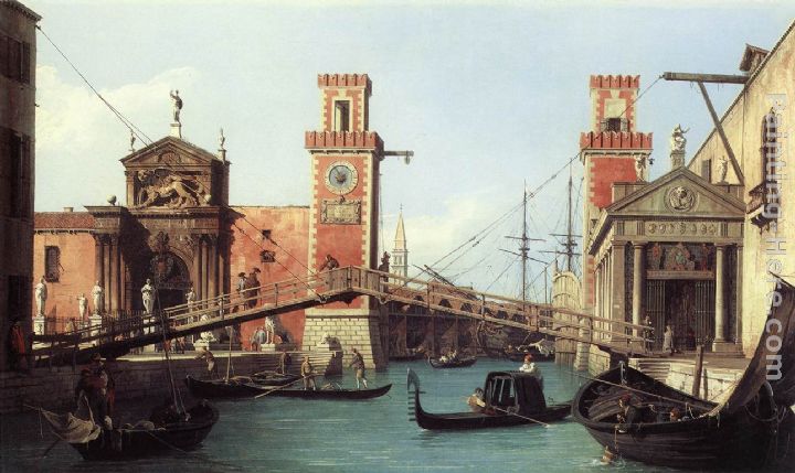View of the Entrance to the Arsenal painting - Canaletto View of the Entrance to the Arsenal art painting